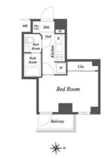 ルクレ住吉  間取り図