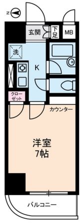 アセンズシティ3 301号室 間取り