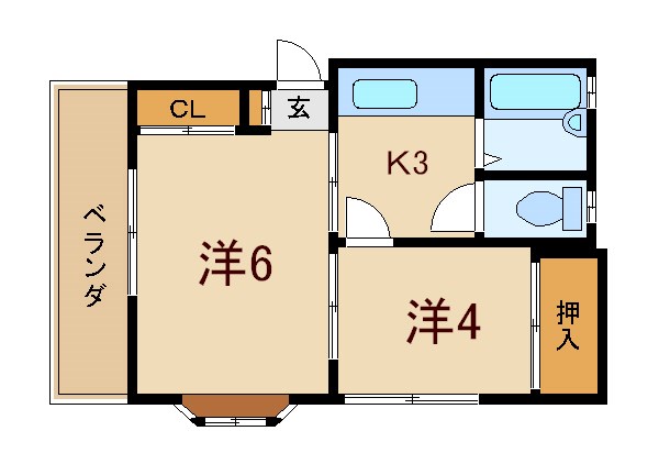 ハイム岡野 間取り