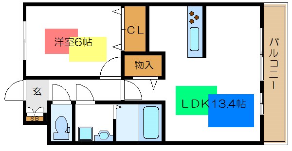 サンフライト  間取り