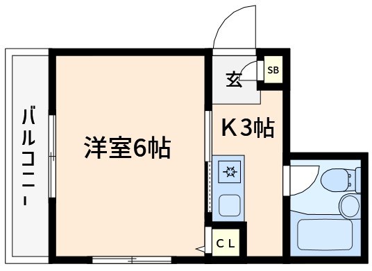 宏林コーポ  間取り