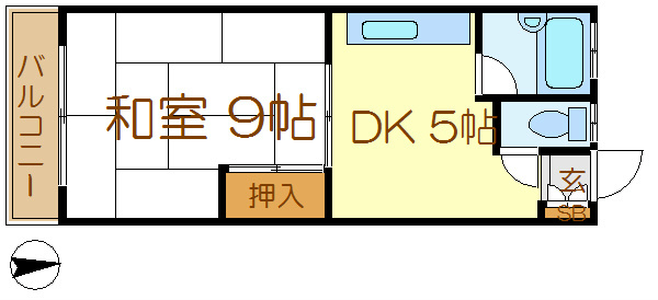 コーポ高鈴 間取り