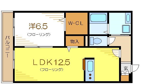 Poirot 303号室 間取り