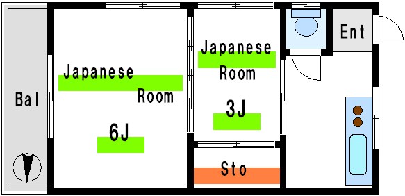 鞠子荘 間取り