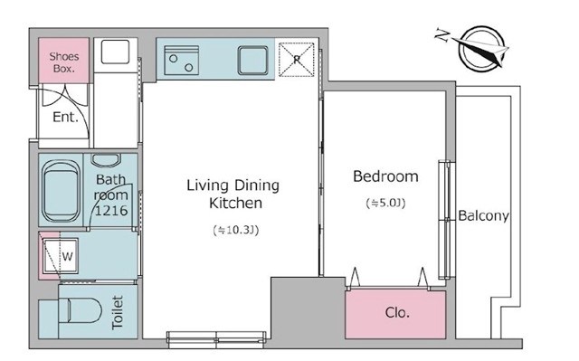 クロスレジデンス日本橋本町  間取り