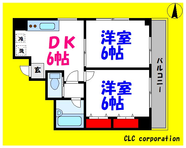 グランデ1 401号室 間取り