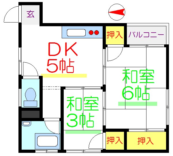 コーポマルナカ 間取り