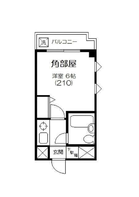 オルキデーア 406号室 間取り