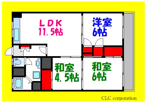 小栗原住宅２号棟 間取り