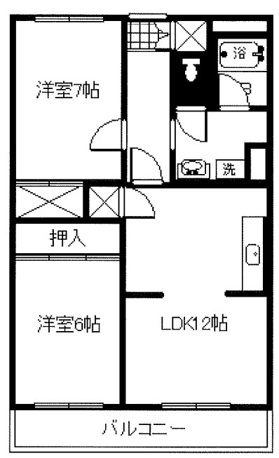 第２仲町マンション 間取り図
