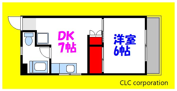 サンライズ行徳 304号室 間取り