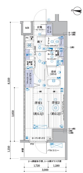 ブライズ東陽町  間取り