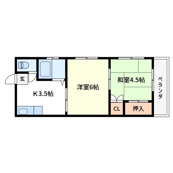 日野コーポ 間取り