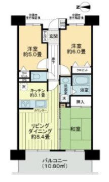 ライオンズステージ大島ウエストアクエア 間取り