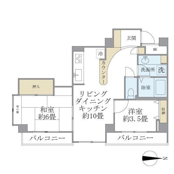 グリーンハイム平成  間取り
