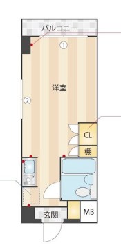 ニューガイアリルーム葛西駅南No,20 315号室 間取り