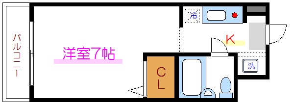 葛西エルエスビル  407号室 間取り
