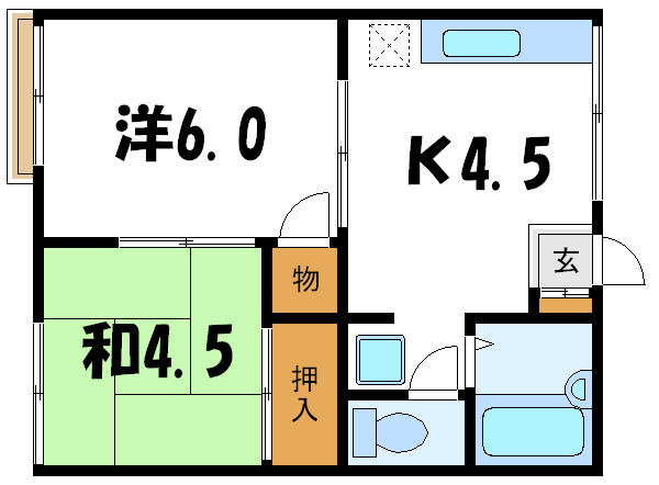 プレジールシノザキ  間取り
