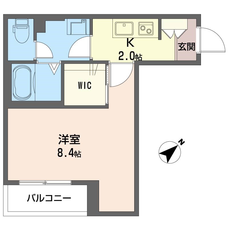 Crystella 303号室 間取り