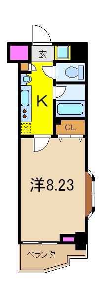 ＳＫガーデン葛西Ⅴ 502号室 間取り