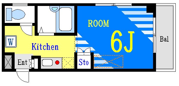 サイレンスコーポ松江 302号室 間取り