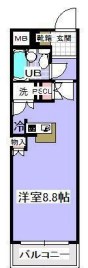 ローズマンションA-26 102号室 間取り