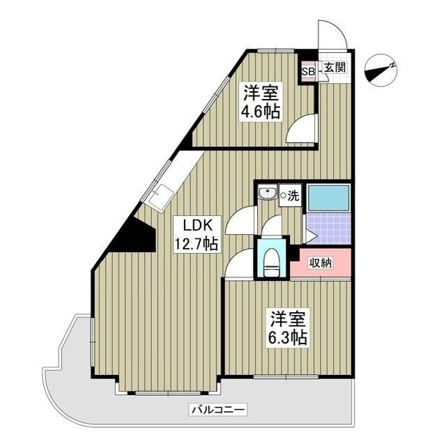 サンファスト小松川 間取り