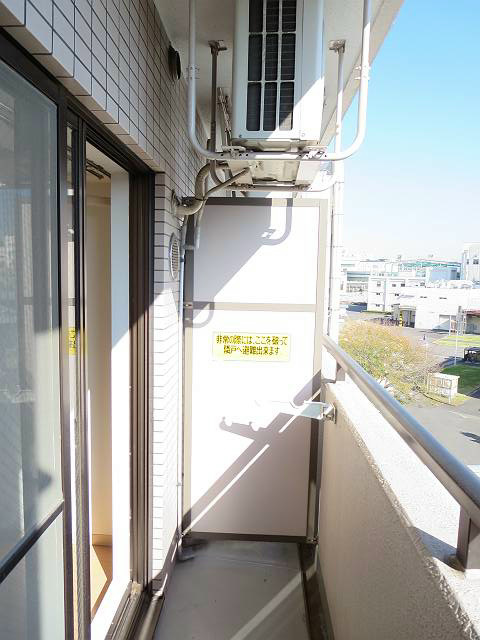 栗生ハイツ ベランダ