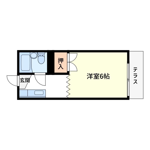 第３中川ハイツ 102号室 間取り