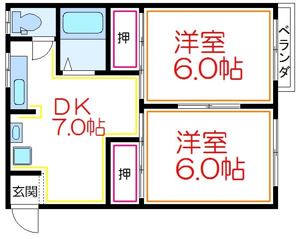 ブルーウッド保塚第二 間取り
