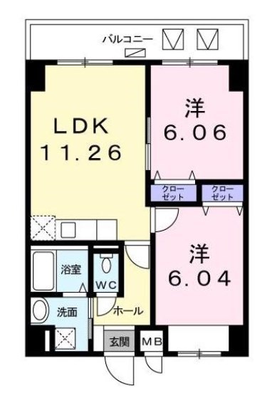 リバティーズＳＡＧＡ.Ⅱ  間取り