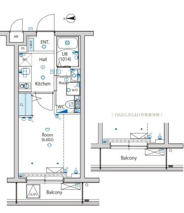 エストゥルース亀有 間取り