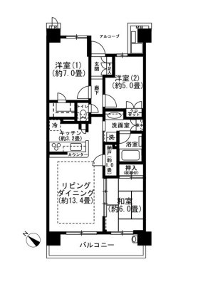 リライズガーデン西新井スカイレジデンス 間取り
