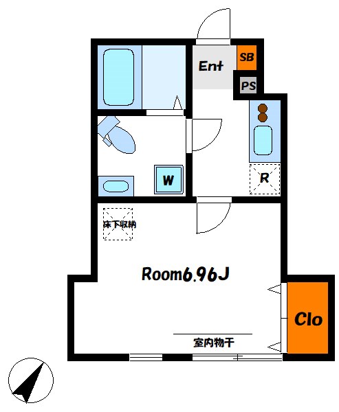 Kasta 101号室 間取り