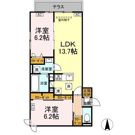 （仮）D-room北小岩 間取り