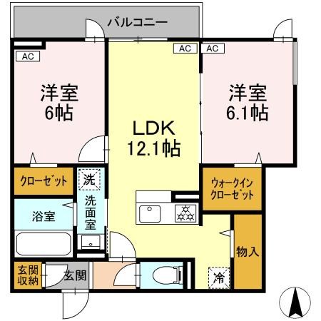 （仮）D-room北小岩 間取り