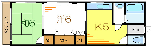 ホマレコーポ   101号室 間取り