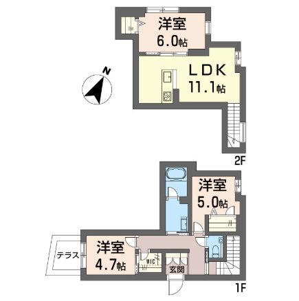 リラ 101号室 間取り
