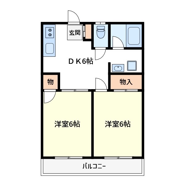 河浦コーポ 間取り