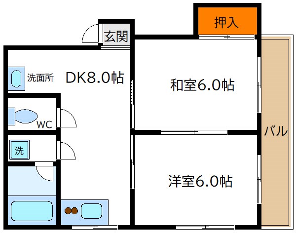 メイプルリーフ   間取り