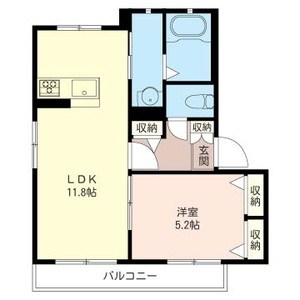 ラフィーネ 101号室 間取り