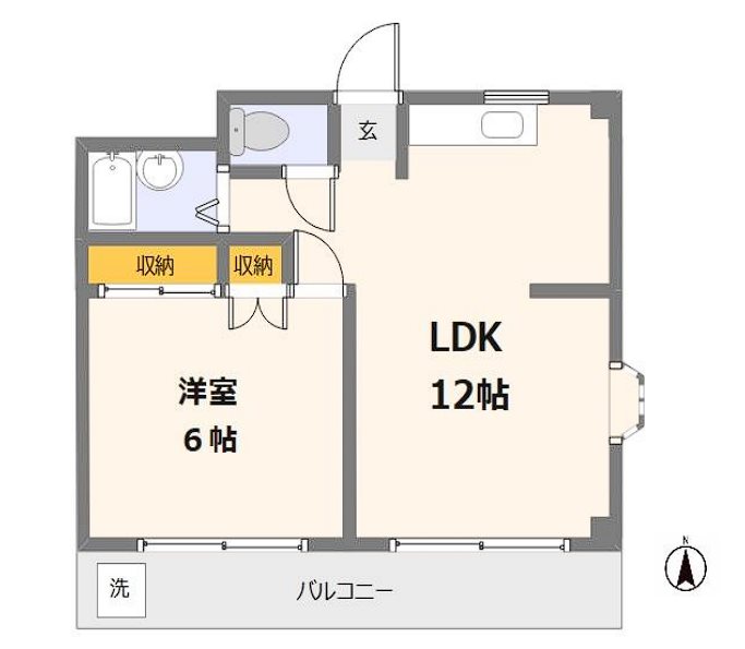 サワーハイツ中央本町 間取り