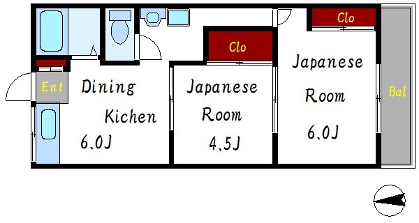 コーポ吉岡 間取り