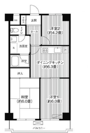 ロジュマン西尾久 間取り
