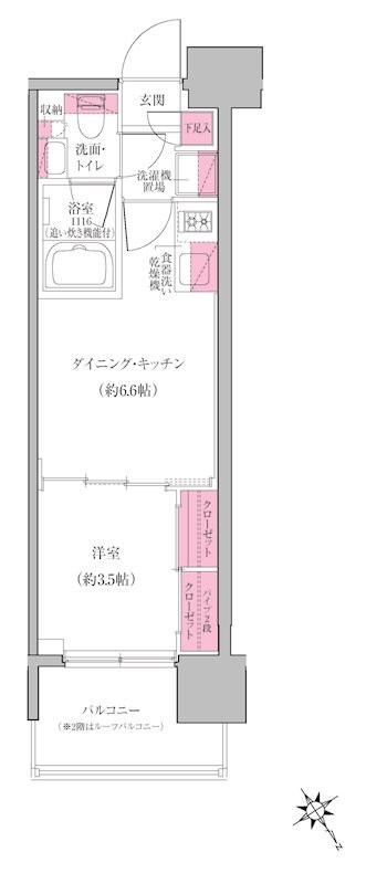 レジディア門前仲町プレイス  間取り