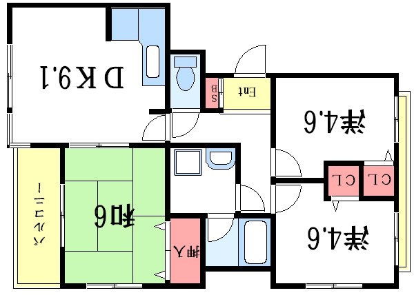 パラドール一之江 間取り