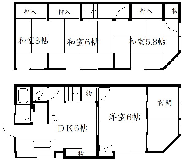 石井貸家 間取り