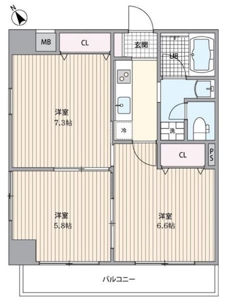 クレールアスカ 間取り