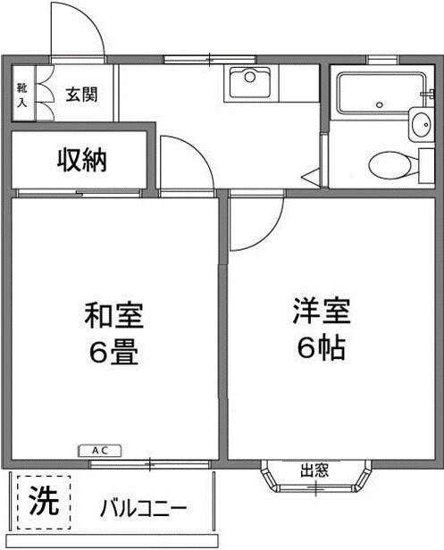 新田宝コーポ 間取り