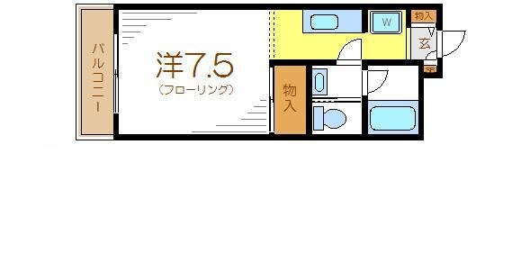 ソレイユフローラⅠ番館 107号室 間取り